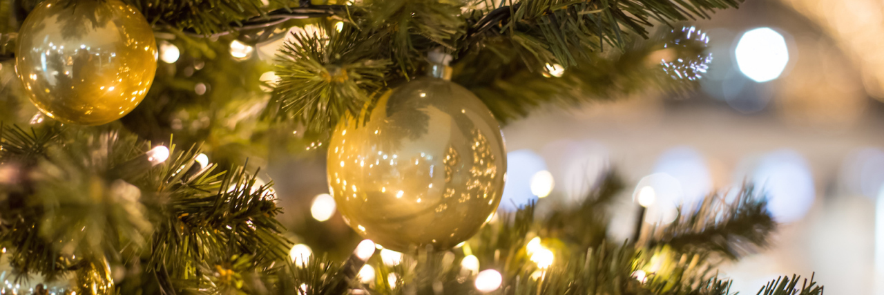 How Christmas Affects Me and My Autism Christmas tree with lights and ornaments