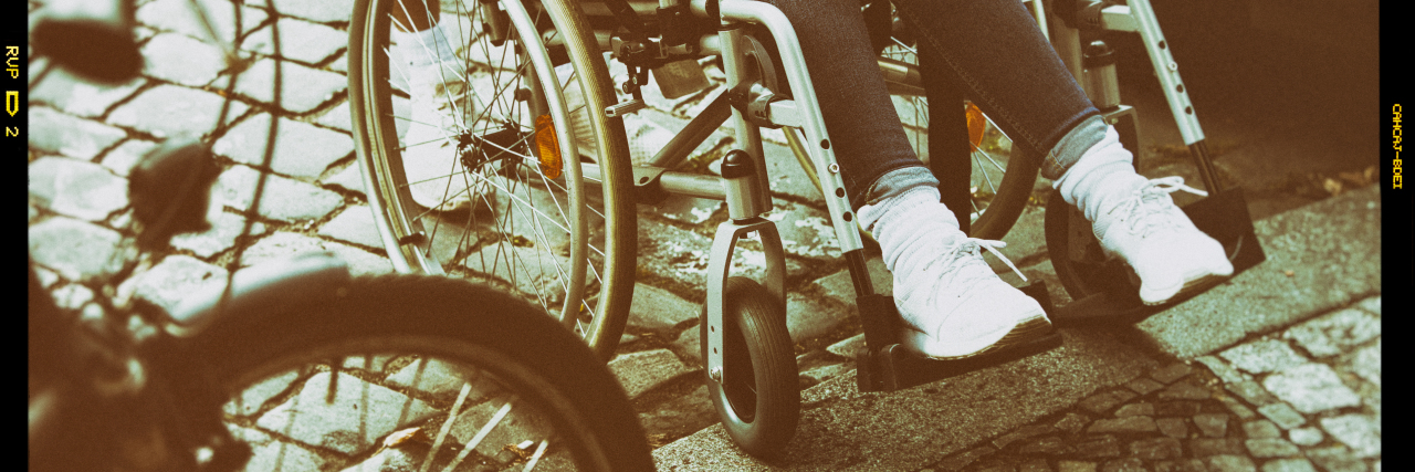 When You Pass Me on the Street: a Poem About Disability Woman in wheelchair on the street.