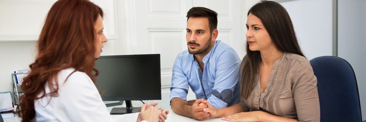 Questions You Should Be Asking Your Endocrinologist A husband and wife seeing a doctor.