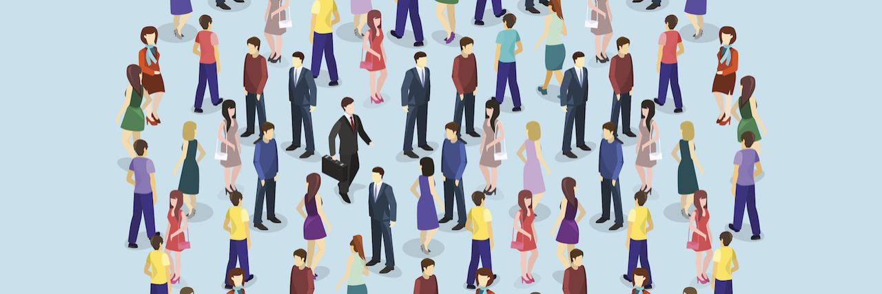 The People You Meet When You Live With a Mental Illness illustration of people