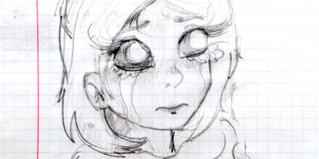 What You Should Know If You've Just Been Diagnosed With ME A sketch of a woman on notebook paper.