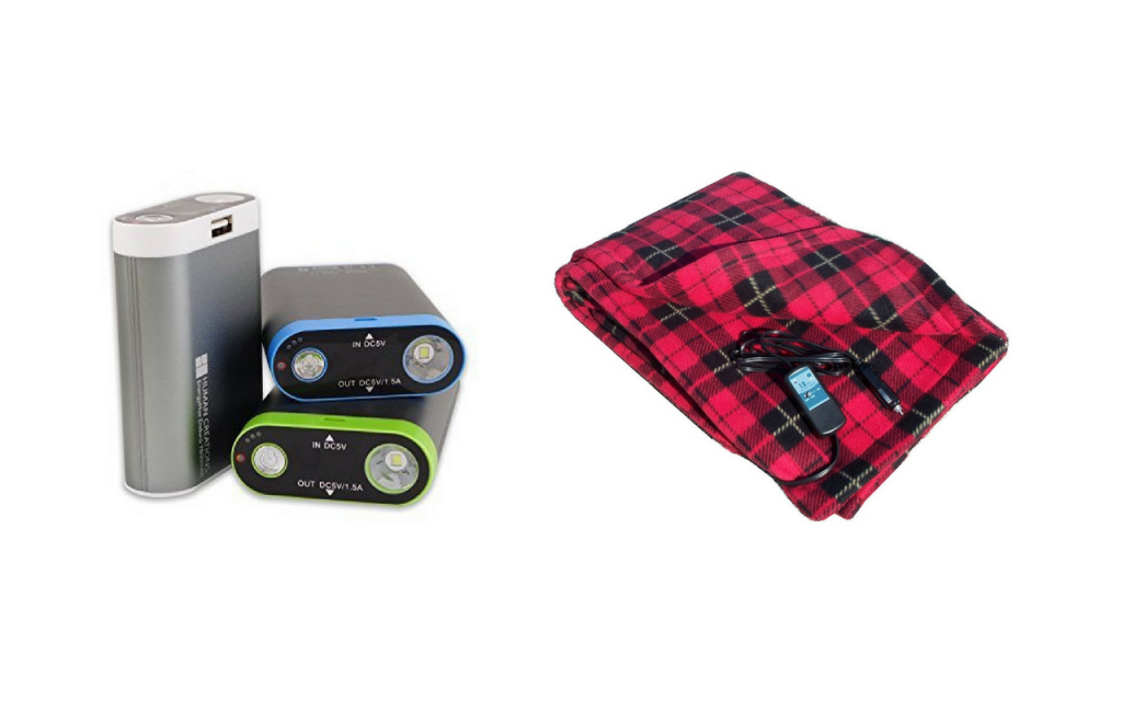 Gifts for people with chronic pain. Electric blanket and hand warmer.