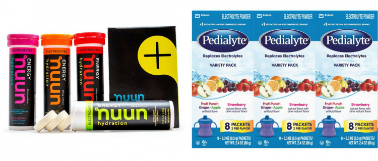 nuun and pedialyte