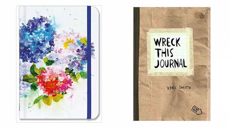 hydrangeas journal and wreck this journal