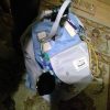 woman's backpack filled with essentials for managing dysautonomia