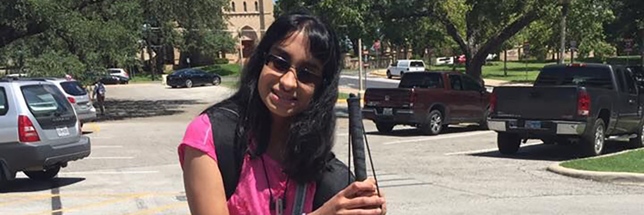 Advice to New Parents of a Deaf and Blind Child From a DeafBlind Adult Amita's first day of college.