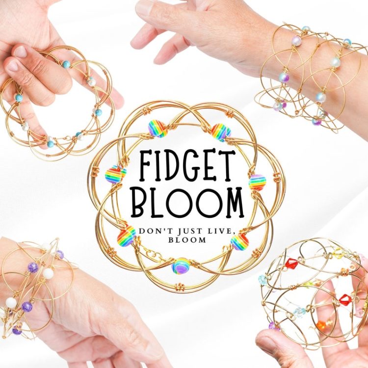 Fidget Bloom stim bracelet for autism, anxiety, ADHD