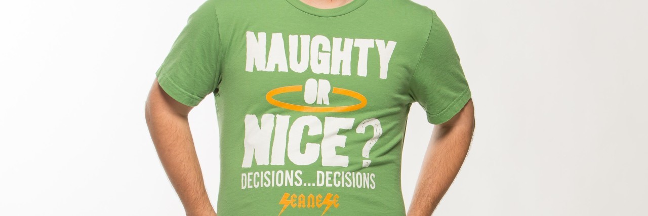 'Born This Way' Star Sean McElwee Creates Line of Seanese Shirts for the Holidays "Naughty or nice? Decisions...decisions."