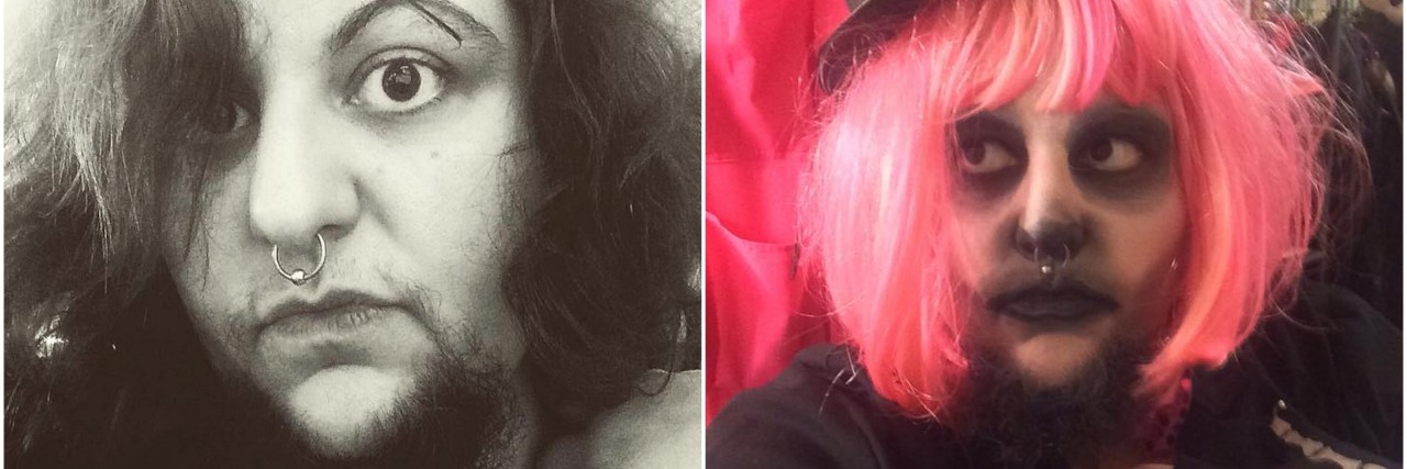 Little Bear Schwarz Writes What It's Like Having a Beard on Halloween little bear schwarz