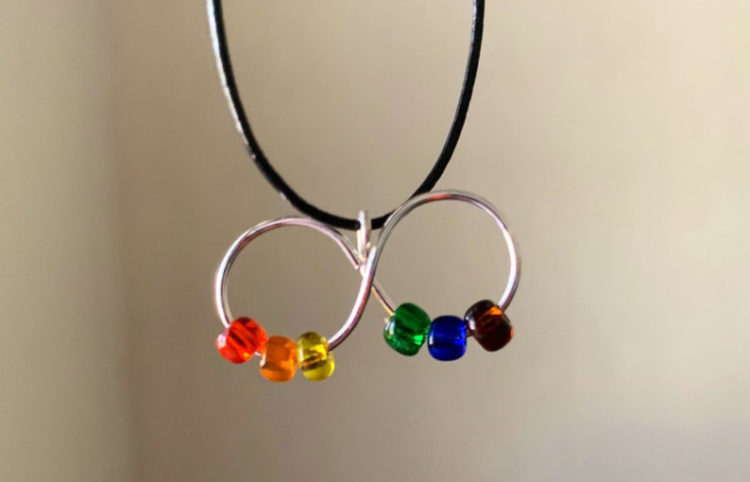 Neurodiversity infinity autism fidget necklace