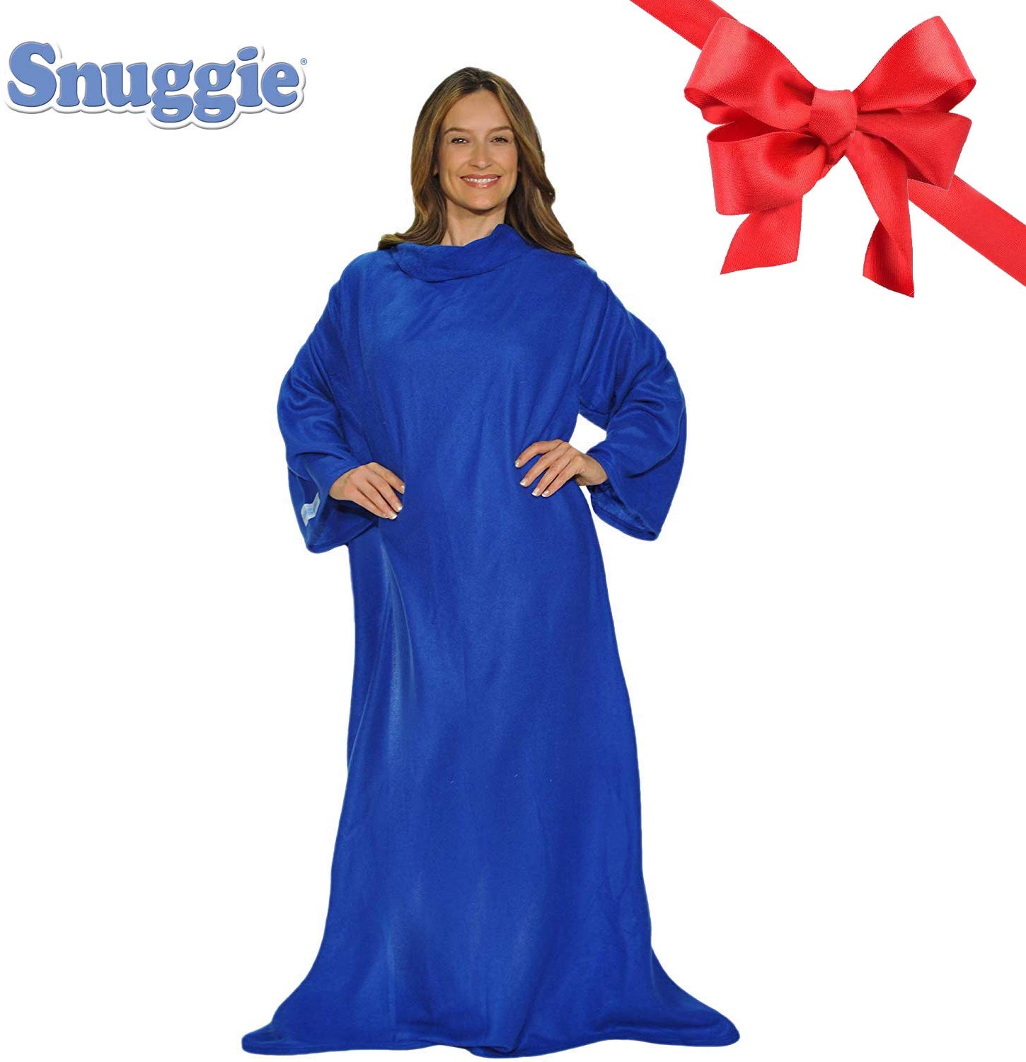 Snuggie blue wearable blanket brings comfort to people with chronic illness.