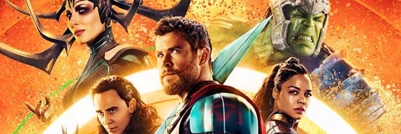 What 'Thor: Ragnarok' Showed Me About Mental Illness image of movie poster for "Thor: Ragnarok." Thor stands in front with other characters behind him