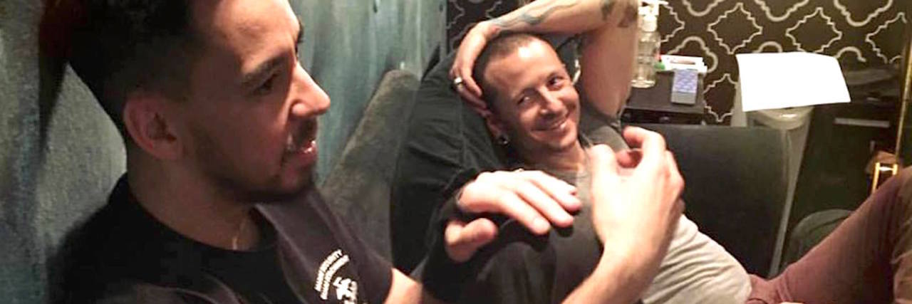 Mike Shinoda Says Grief After Bennington's Suicide Is 'Non-Linear' mike shinoda and chester bennington