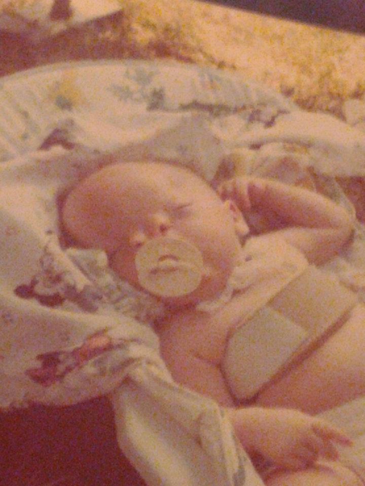 Corey as a newborn.