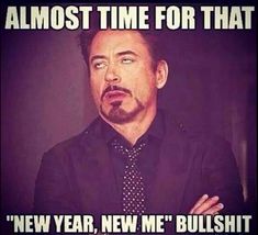 meme about not having new years resolution