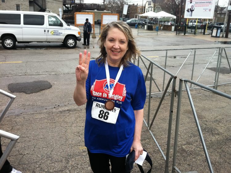 Gloria Bolster with medal