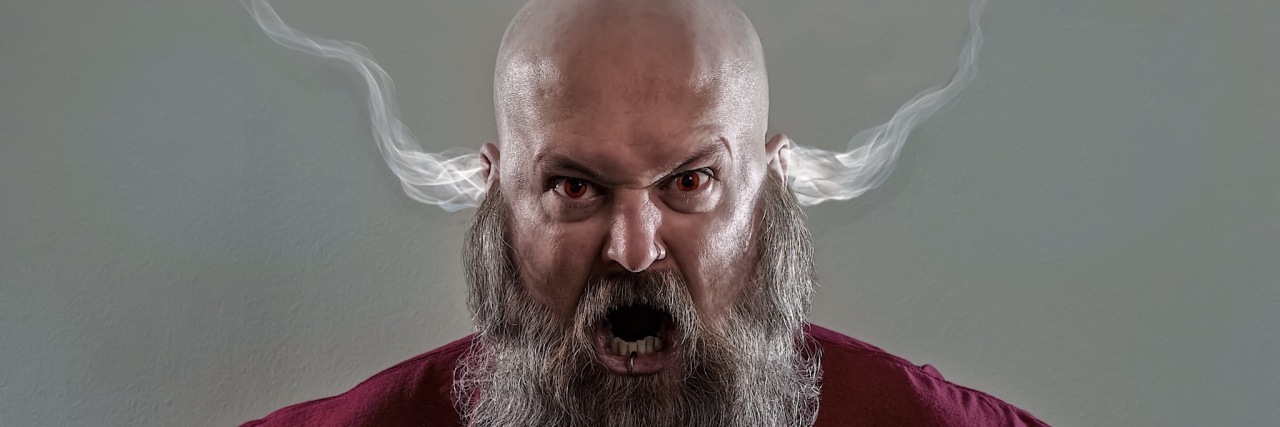 What It's Like Living With Misophonia A photo of the writer, with white steam coming out of his ears.