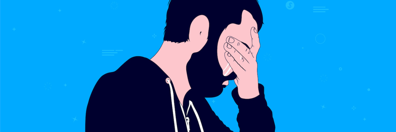 Sleep, Anxiety and a Living Wage - the PTSD Trifecta A man covering his face