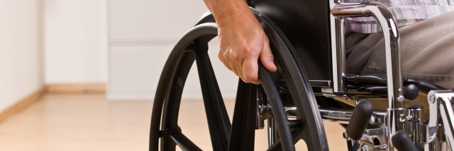 woman sitting in wheelchair
