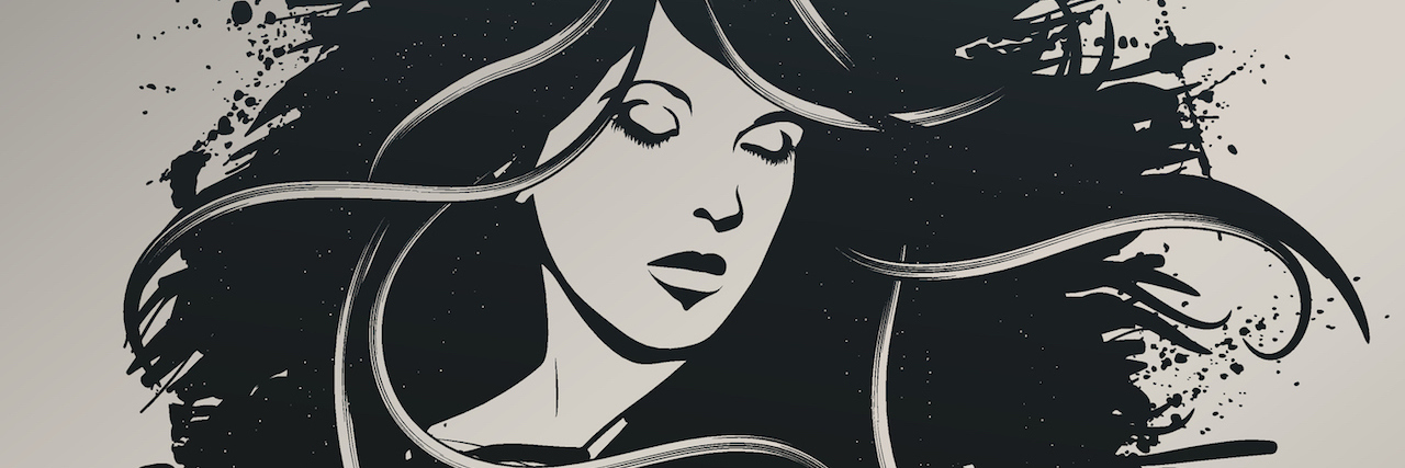 Why Suicide Is Not the 'Easy Way Out' illustration of a woman surrounded by darkness