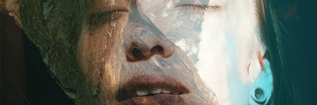 Why I Will No Longer Fight My Irrational Feelings Double exposure portrait of attractive woman combined with photograph of Himalayas