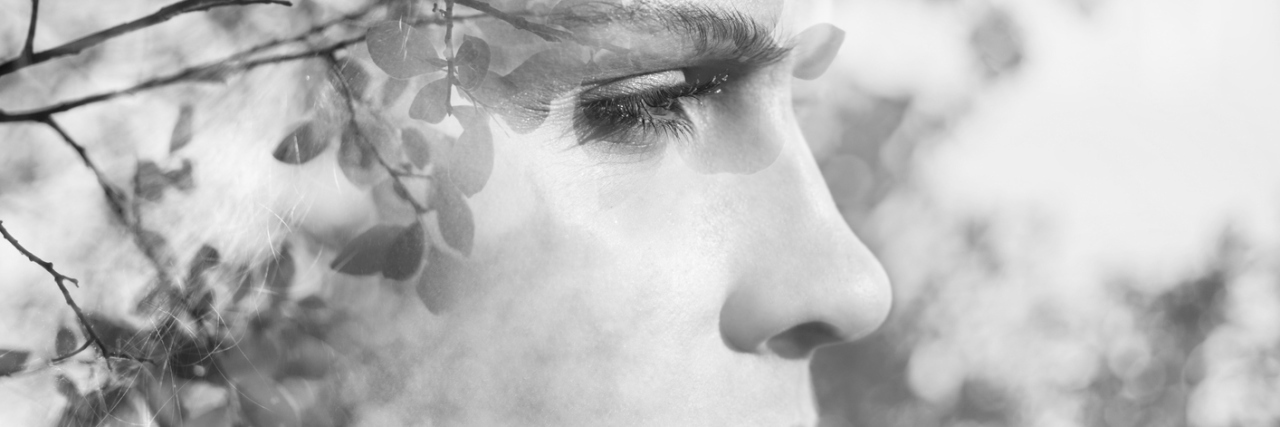 Why We Need to Stop Using Words Like Depressed or Bipolar double exposure of woman and winter trees profile portrait