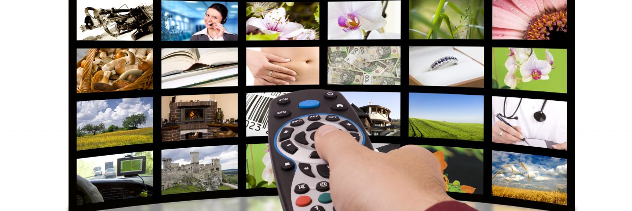 Media Access Awards: Changing Hearts and Minds About Disability LCD TV panels and remote control.