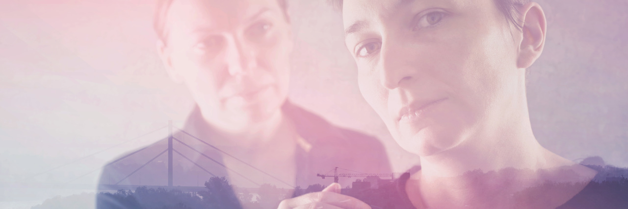 5 Ways to Help a Friend Going Through a Hard Time Double exposure portrait of woman consoling her sad friend