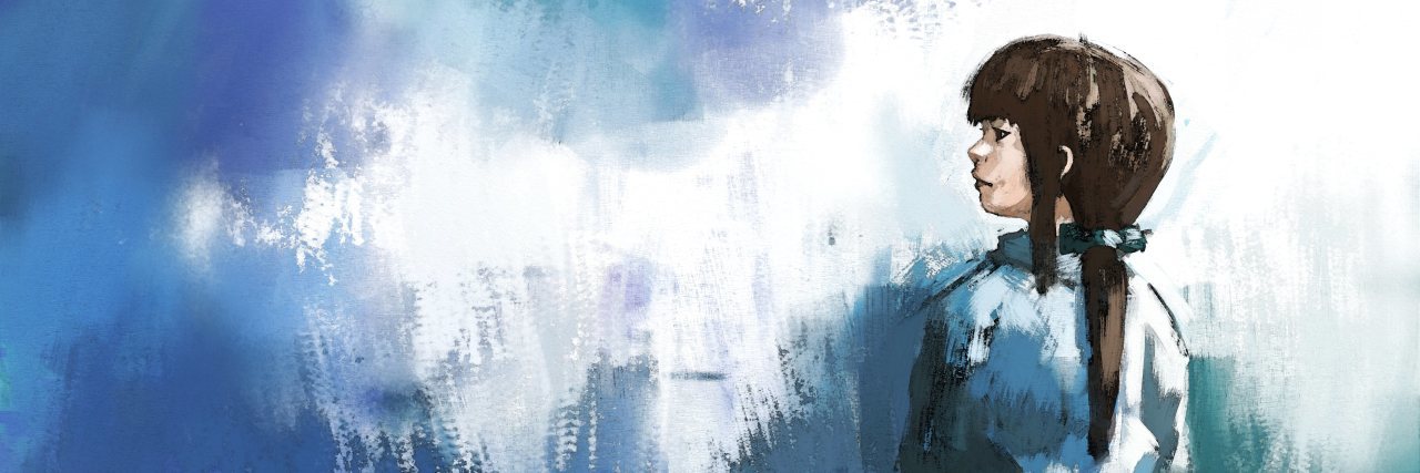 5 Ways I'm Learning to Trust Feeling Good In Depression Recovery watercolor of beautiful girl in thai school uniform, digital painting