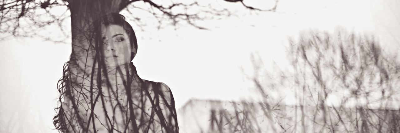 To the Woman Who Approached Me About My Self-Harm Scars Black and white art portrait of young woman