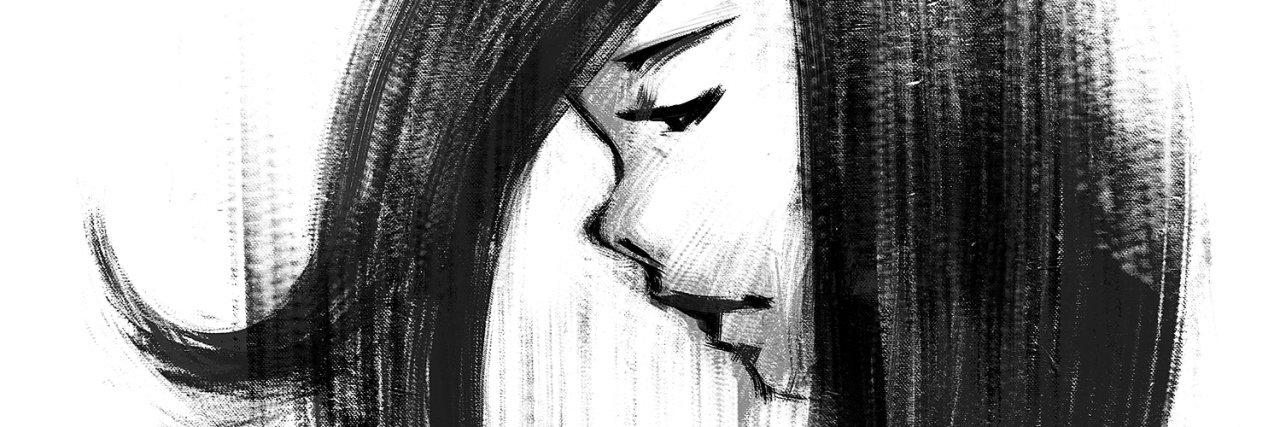 Covert Incest: The Childhood Emotional Abuse We Don't Talk About digital painting of sketched beautiful girl acrylic on canvas texture