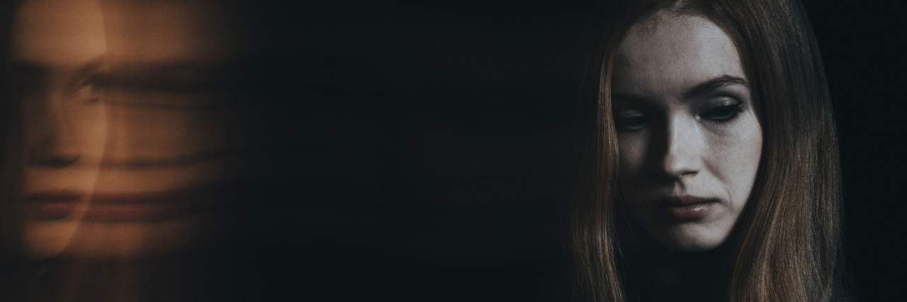What I Realize One Year After My Suicide Attempt Young sad woman with split personality worrying about her condition