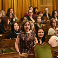 Mariah at Canadian Parliament.