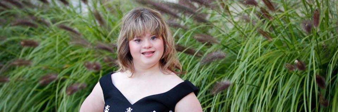 Teenage girl with Down syndrome