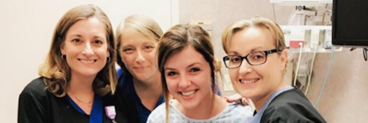 Raven Walton From 'Big Brother' Gets New Pacemaker raven walton with three nurses in a doctors office