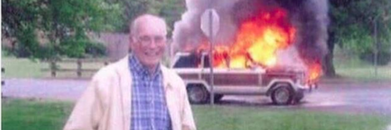 What It's Like to Have Both Anxiety and Depression – as Told By Memes man with truck on fire