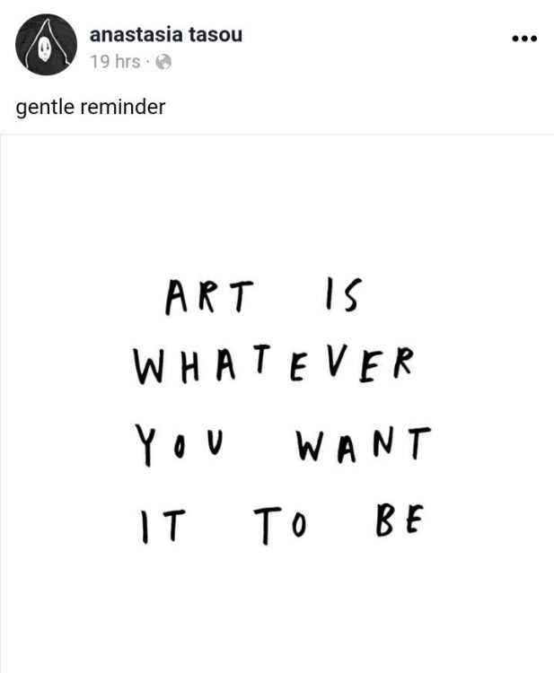 art is whatever you want it to be