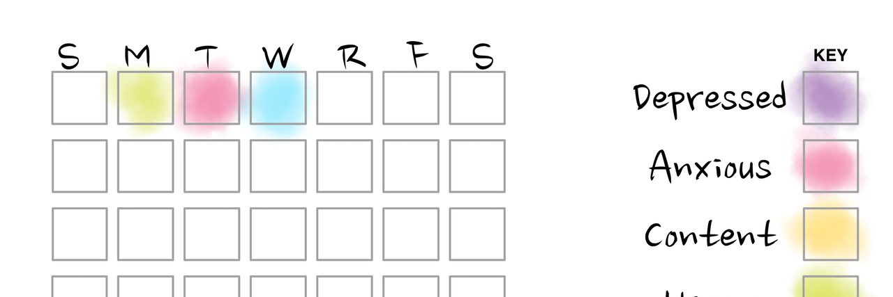 How to Make a Health Diary Image showing health tracker squares