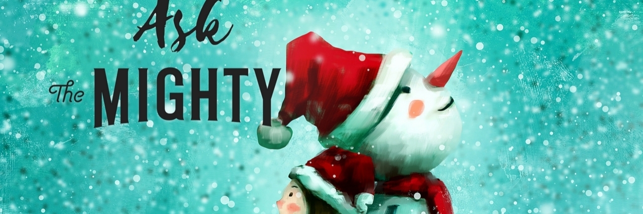 My Family Makes Rude Comments About My Illness. What Do I Do? girl sitting back to back with snowman and text that says ask the mighty