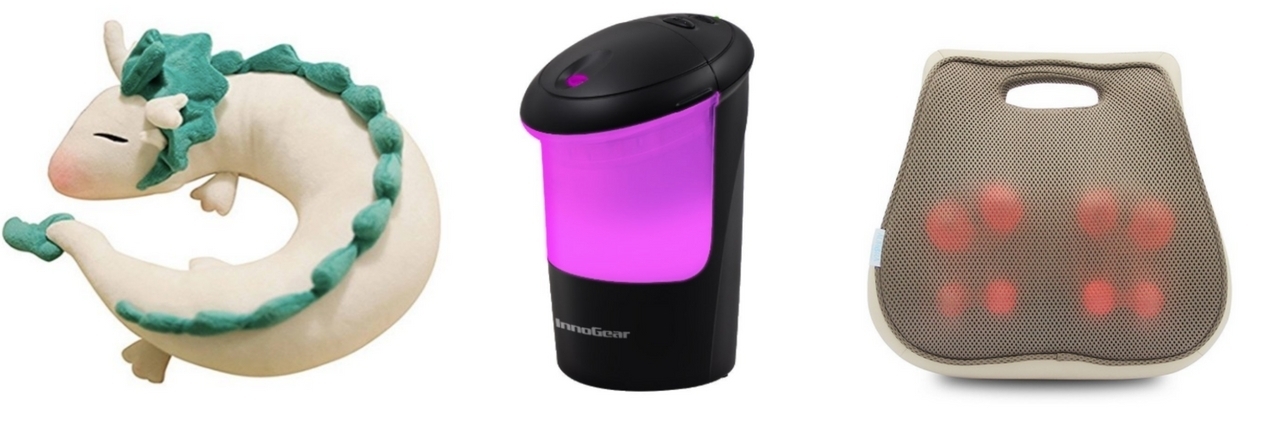 14 Things That Can Make Your Car More Comfortable With Pain, Illness dragon pillow, essential oil diffuser and massaging lumbar cushion