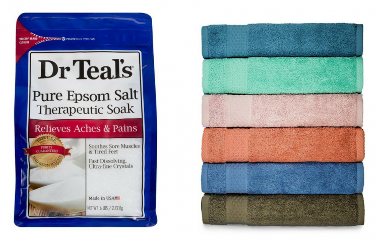 epsom salt and wash cloths