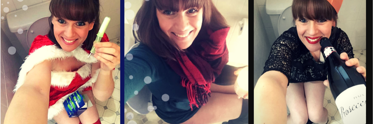 This Mom Is Taking Selfies on the Toilet for an Important Reason #looadvent