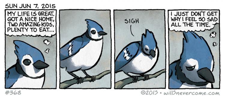 comic about bird living with depression