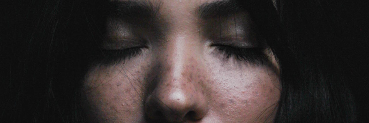 Why Anxiety Makes 'Being Present' Risky Behavior for Me woman face