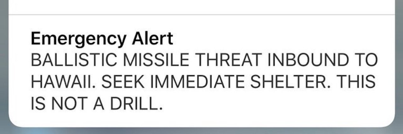 PTSD Sneak Attack During Hawaii Ballistic Missile Threat hawaii emergency missile alert on iphone