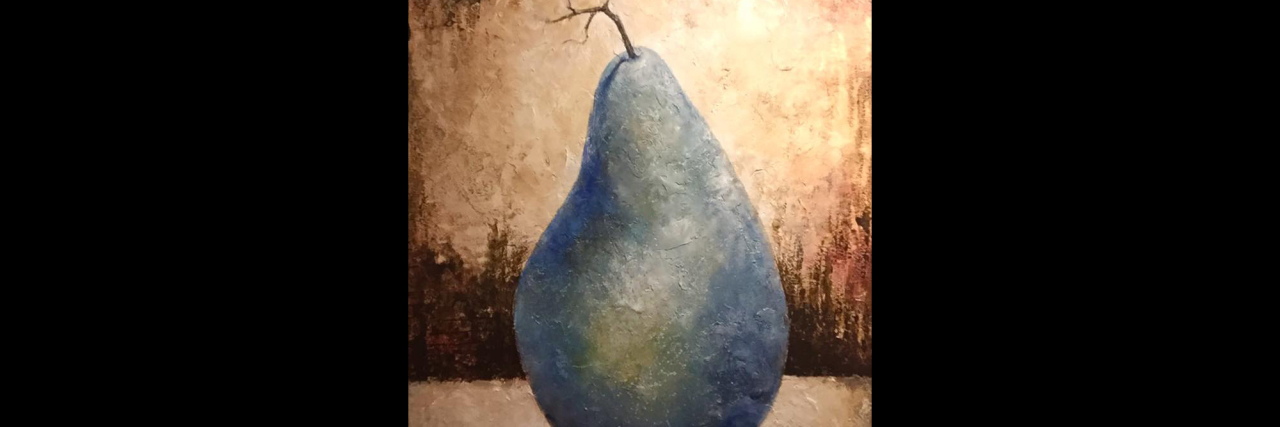 Seeing the Beauty in Life After Traumatic Brain Injury The Pear art by Leigh Blackistone.