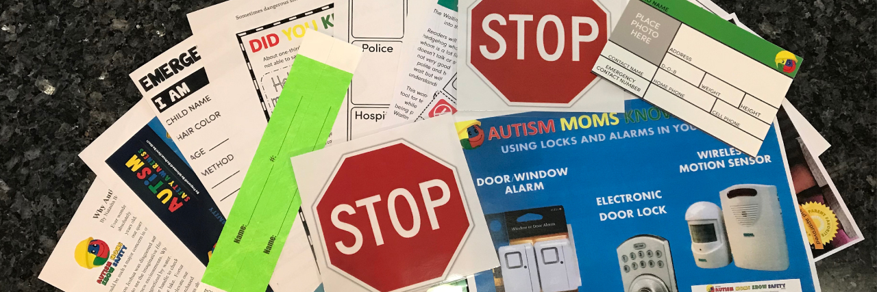 These Free Autism Safety Kits Help Kids Who Wander AMKS Safety Kit featuring all 20 items included in the kit