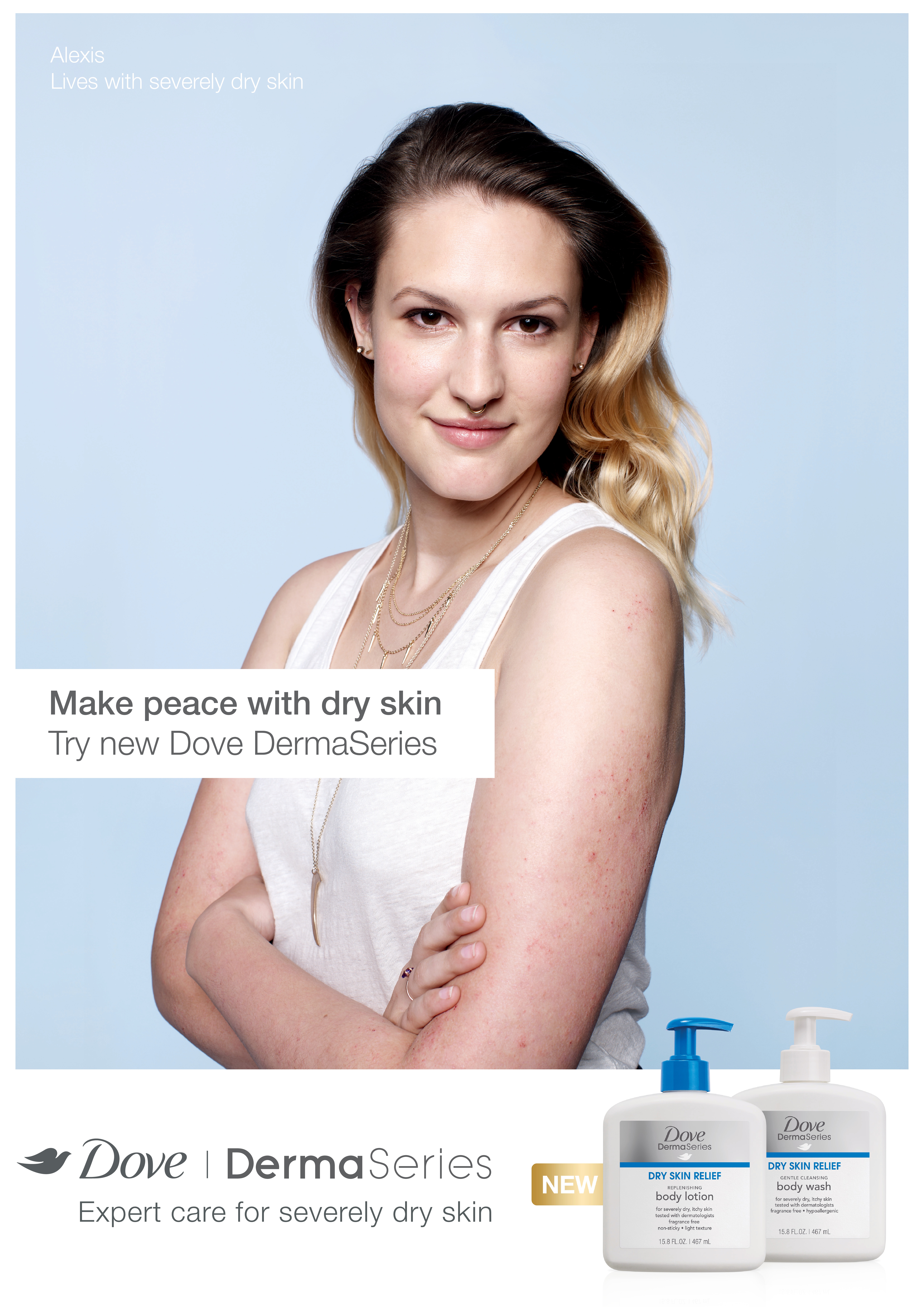 Alexis from Dove DermaSeries campaign