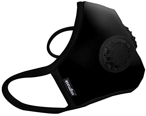 Black vogmask with exhaust valve