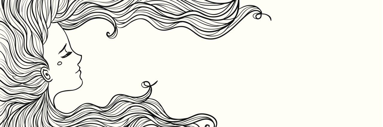 Why the 'Small' Accomplishments Matter When You Have a Chronic Illness A sketch of a woman with long hair framing the image.